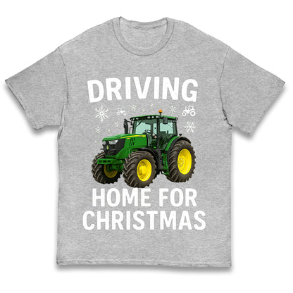 John Deere Tractor Christmas Kids T Shirt