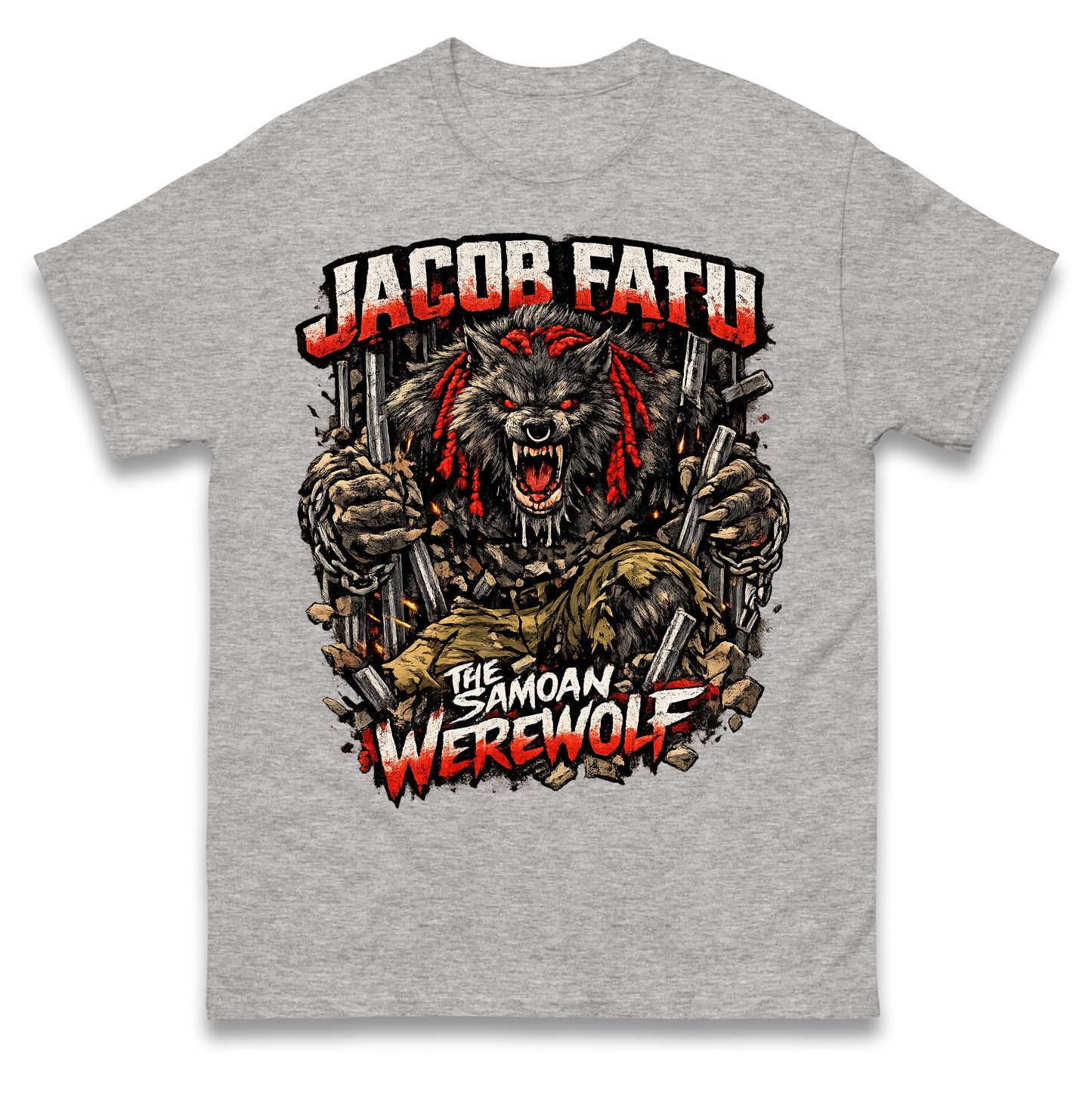 Jacob Fatu The Samoan Werewolf T Shirt