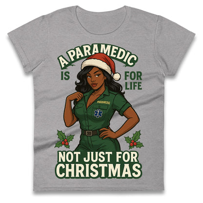 Paramedic Christmas Ladies T Shirt