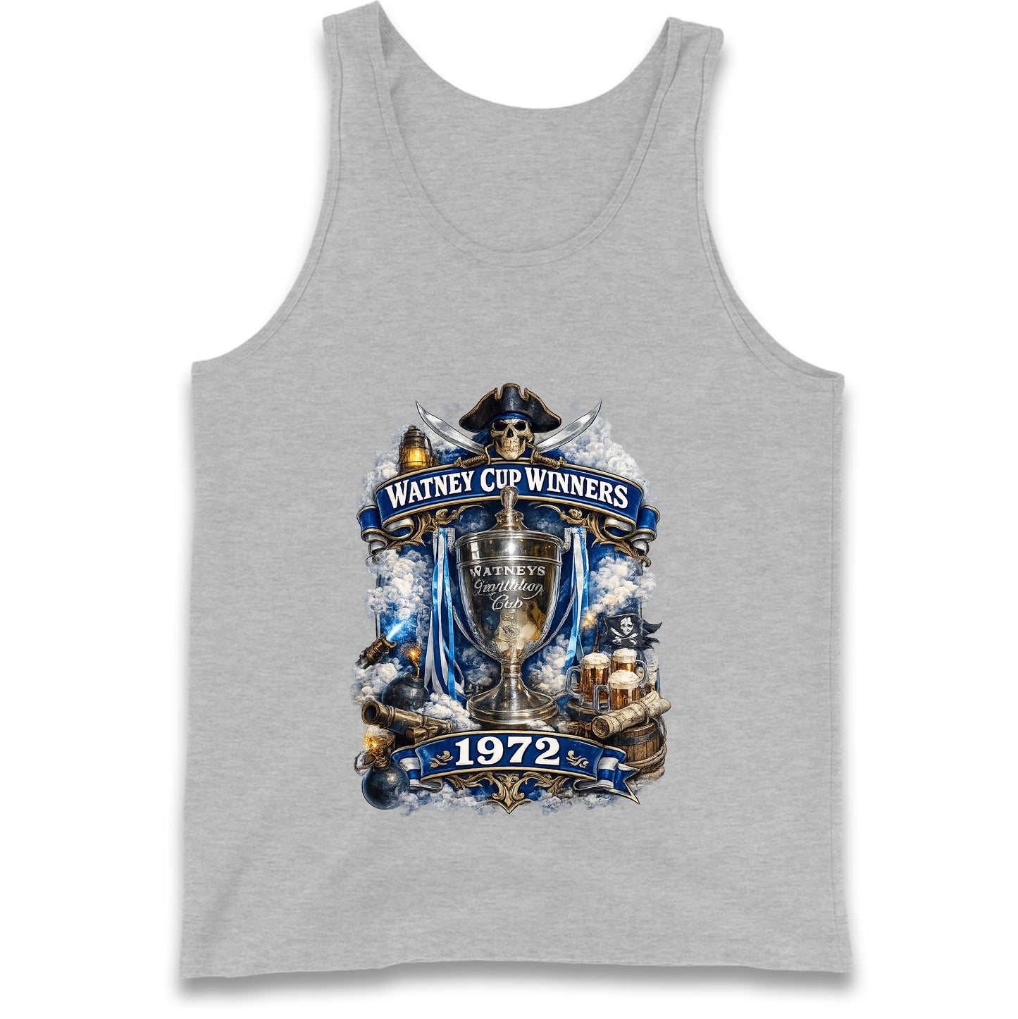 Retro Bristol Rovers Football Tank Top