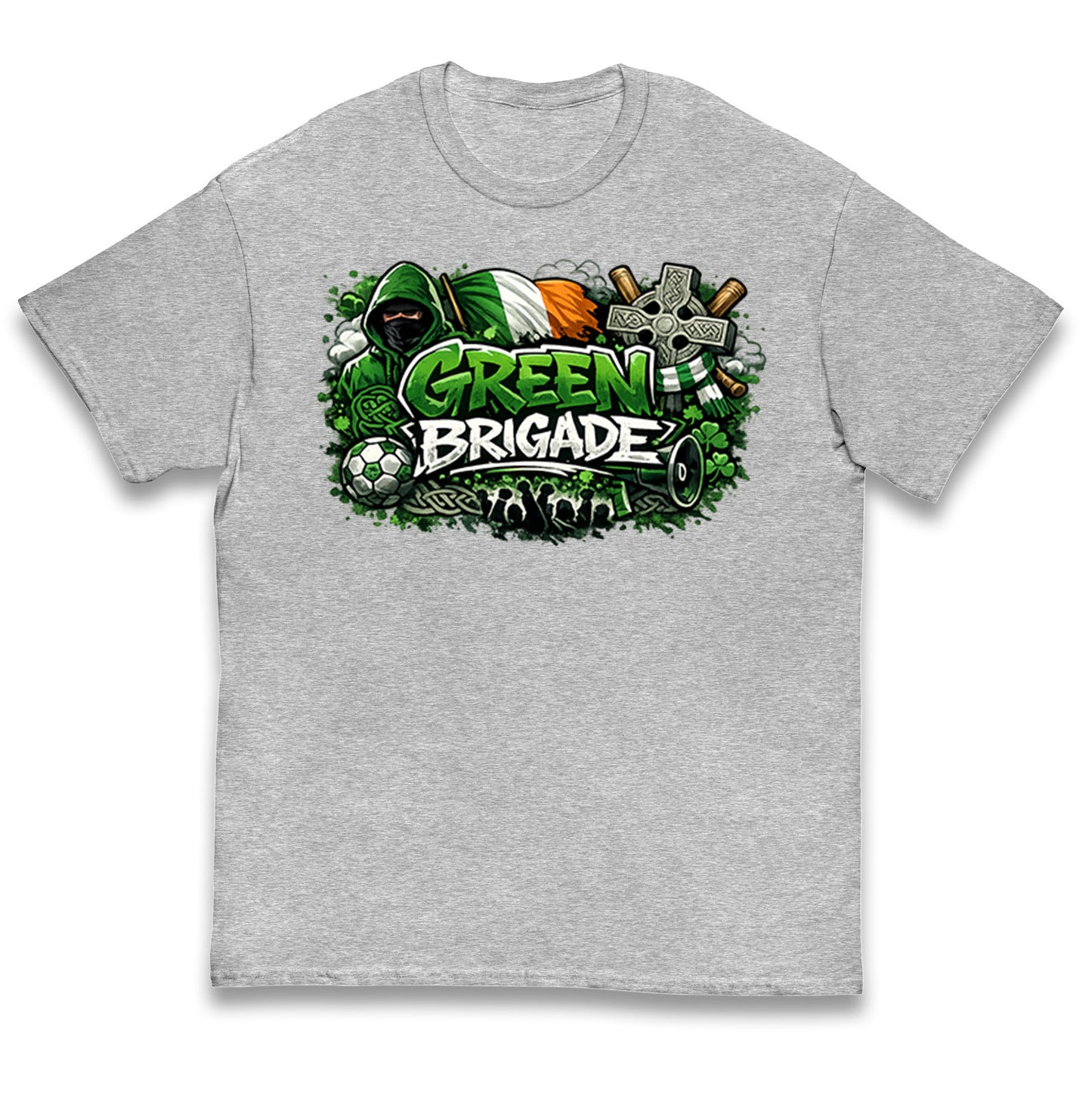 Celtic Green Brigade Football Kids T Shirt