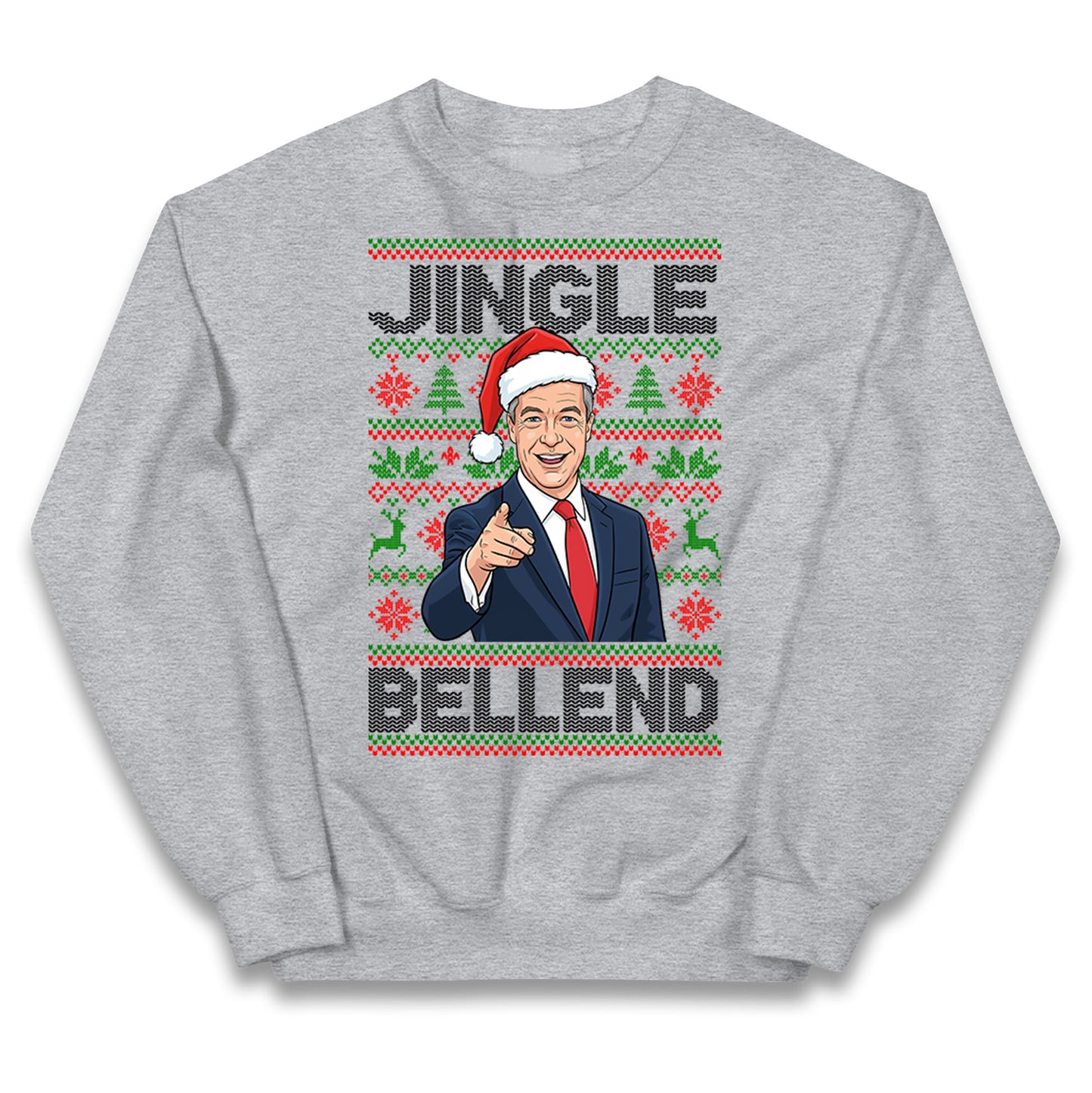Nigel Farage Christmas Kids Jumper