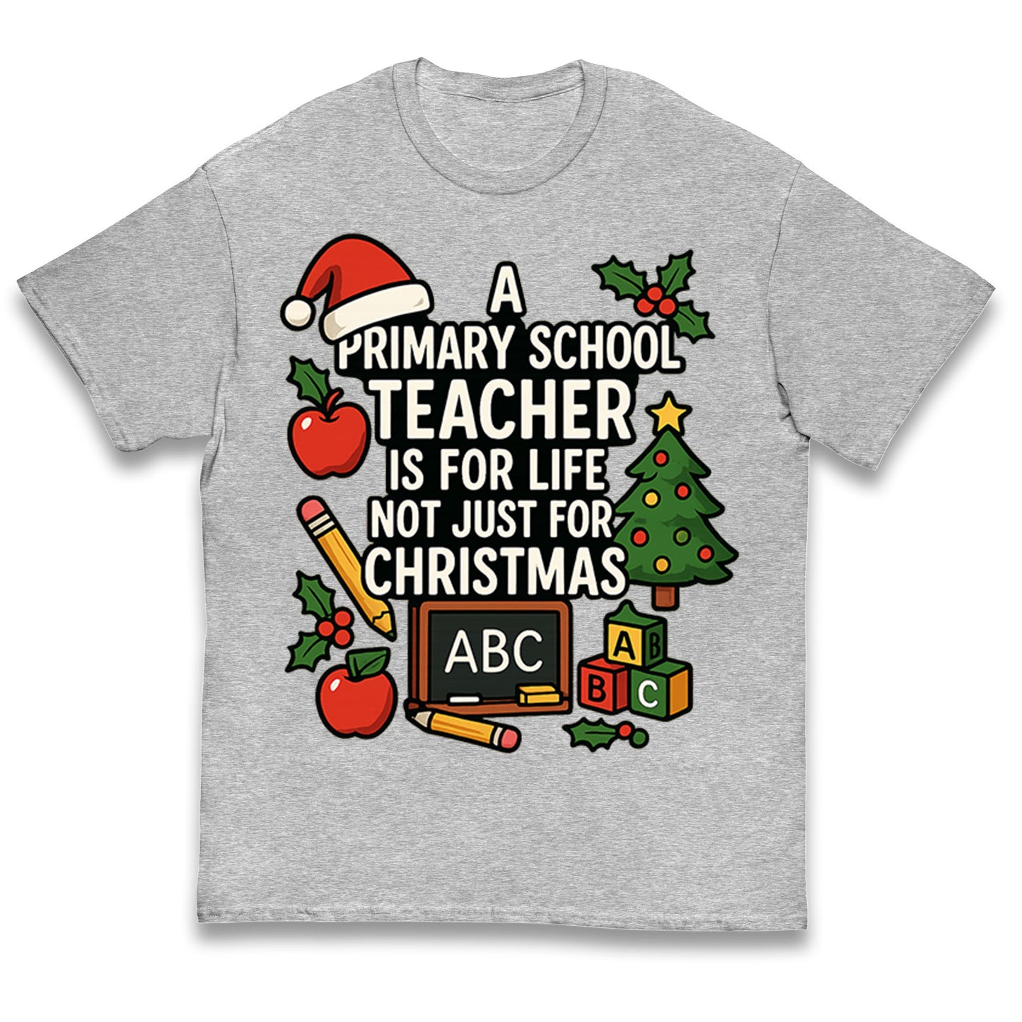 Primary School Teacher Christmas Kids T Shirt