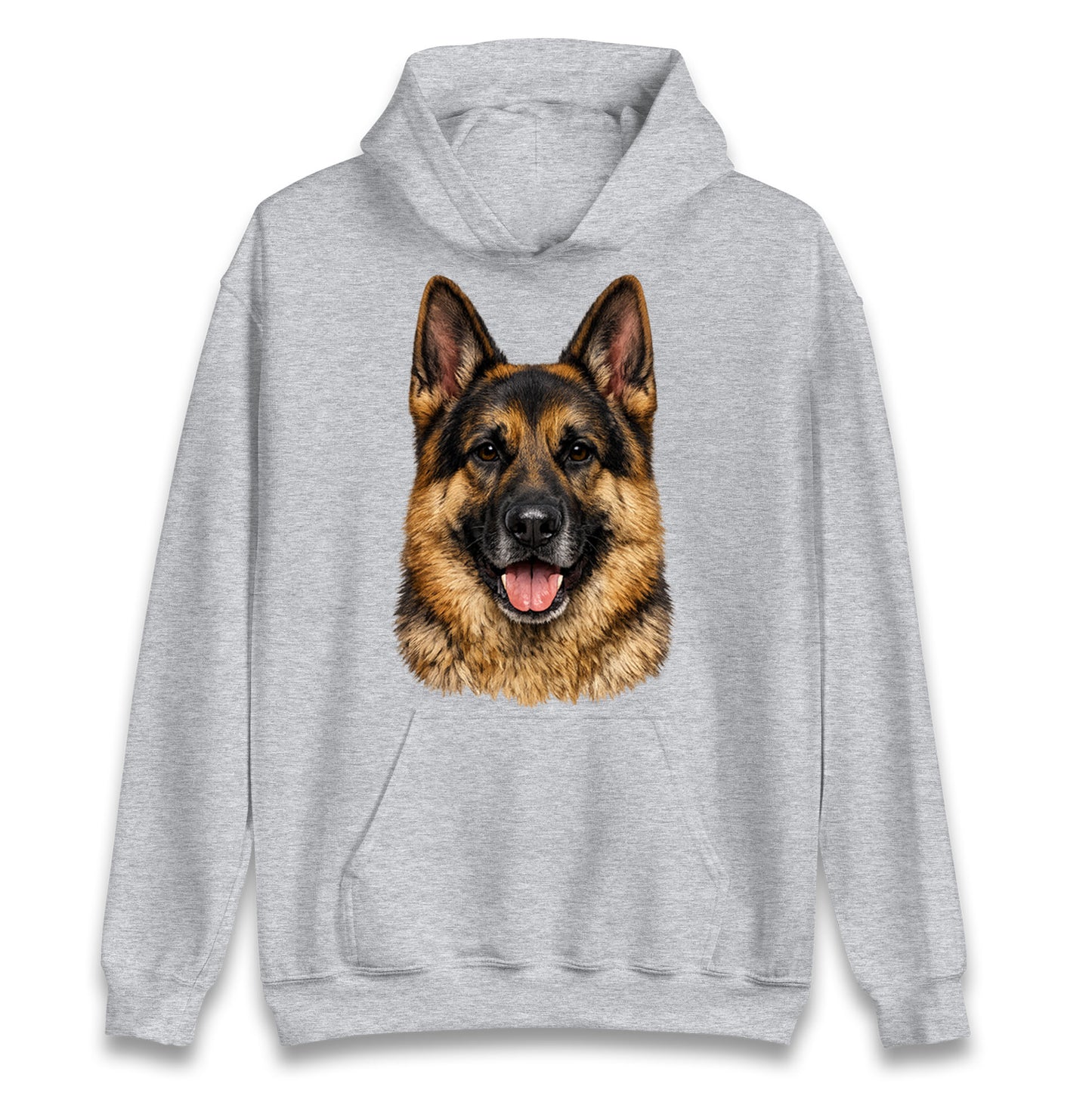German Shepherd Dog Face Hoodie