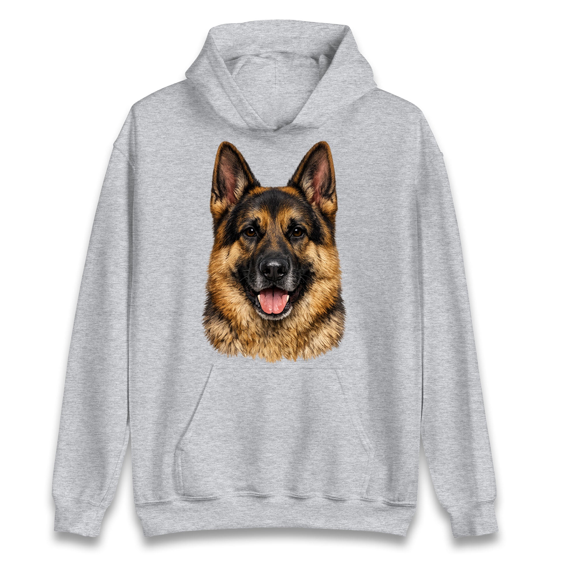 German Shepherd Dog Face Hoodie