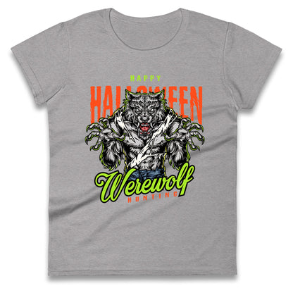 Halloween Werewolf Ladies T Shirt
