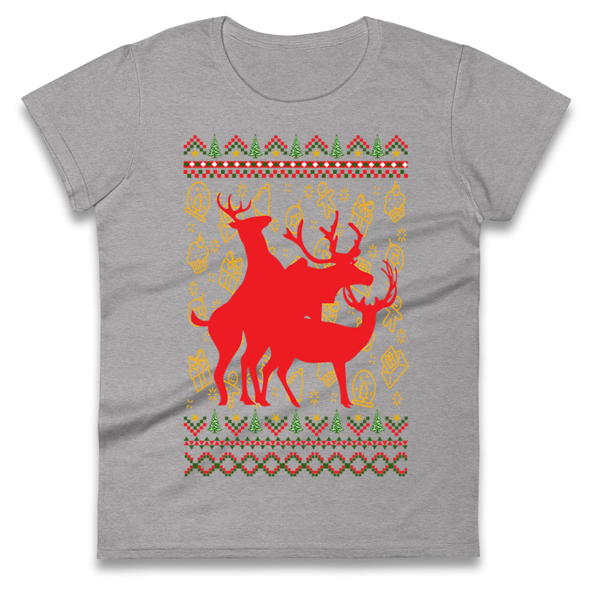Reindeer Making Fun Christmas T Shirt