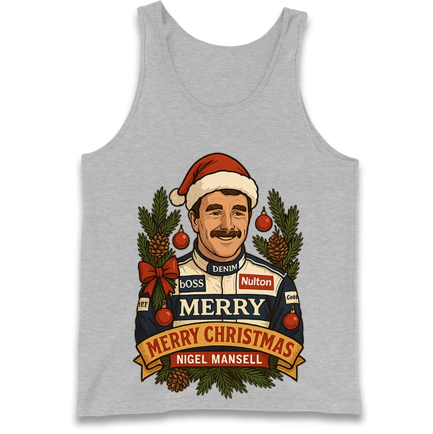 Nigel Mansell Christmas Tank Top