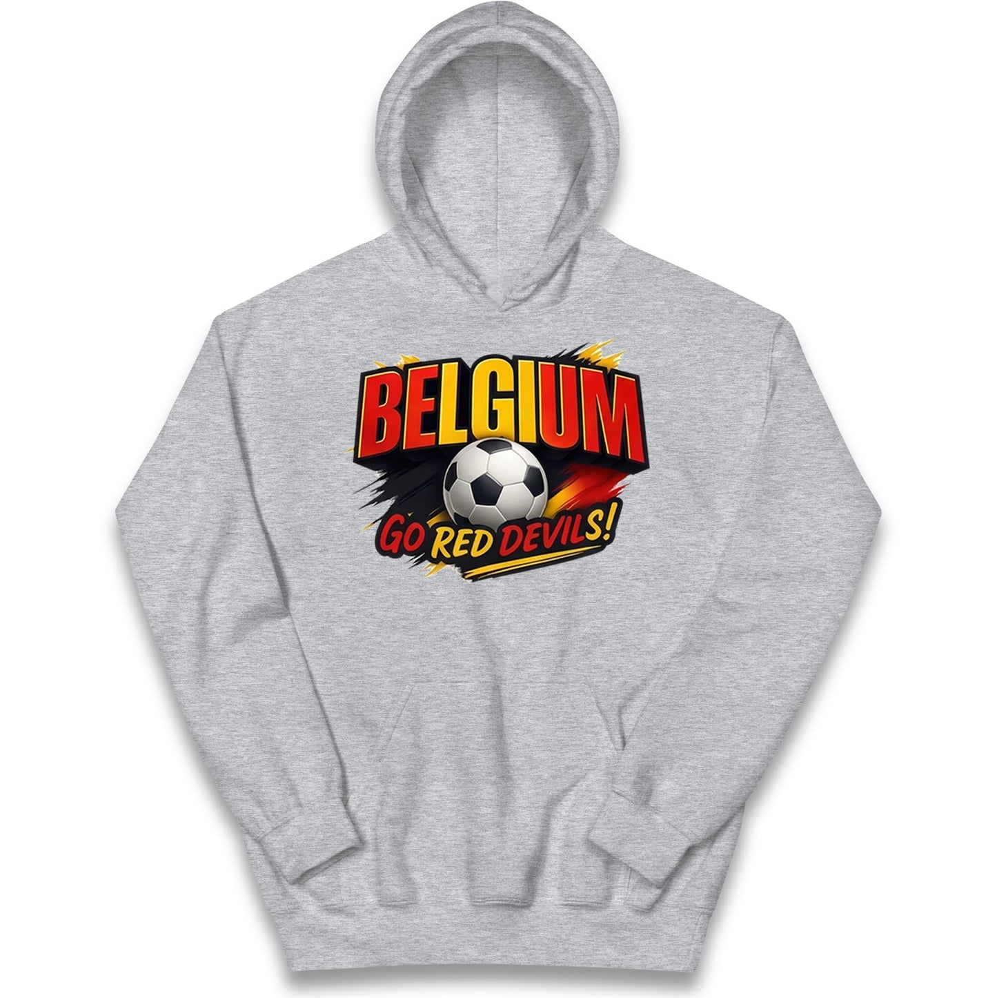 Belgium Retro Football Kids Hoodie