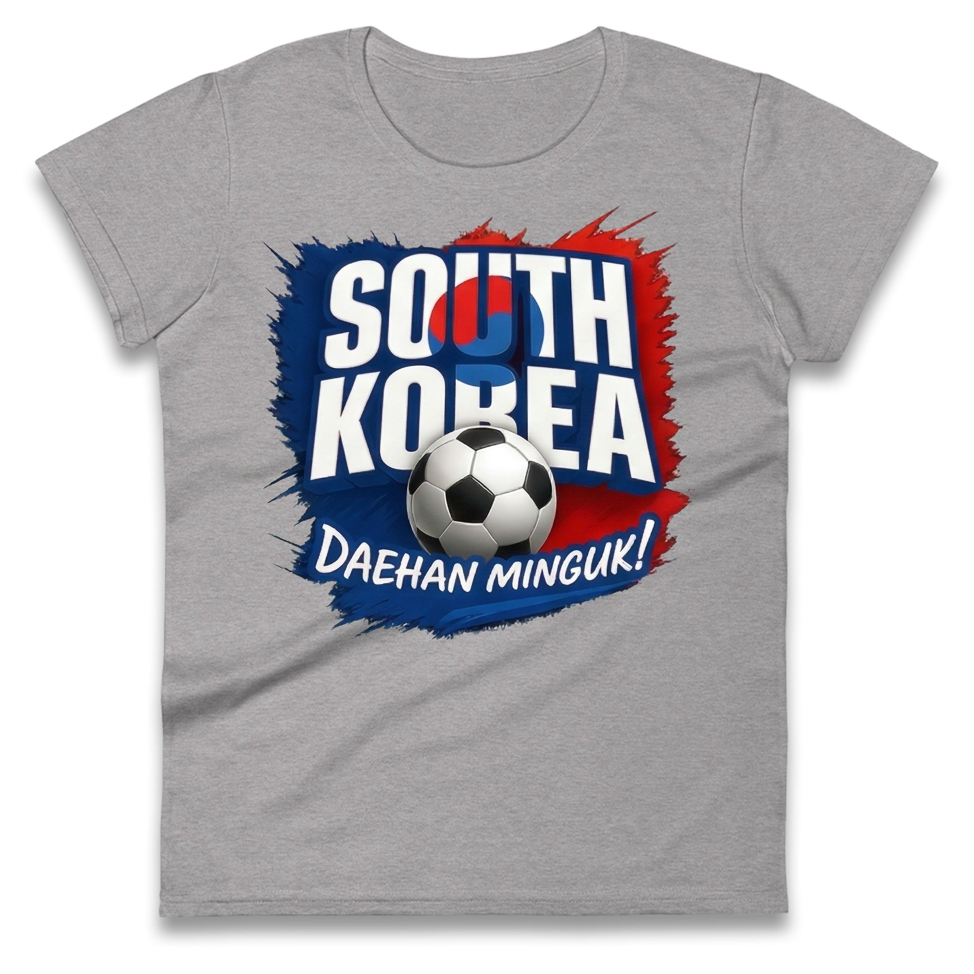 South Korea Football Ladies T Shirt