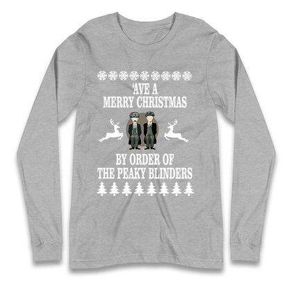 Peaky Blinders Christmas Longsleeve T Shirt