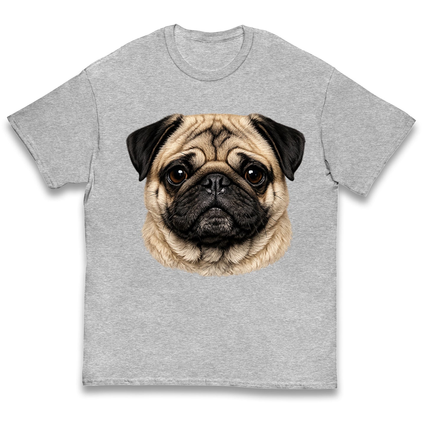 Pug Dog Face Kids T Shirt