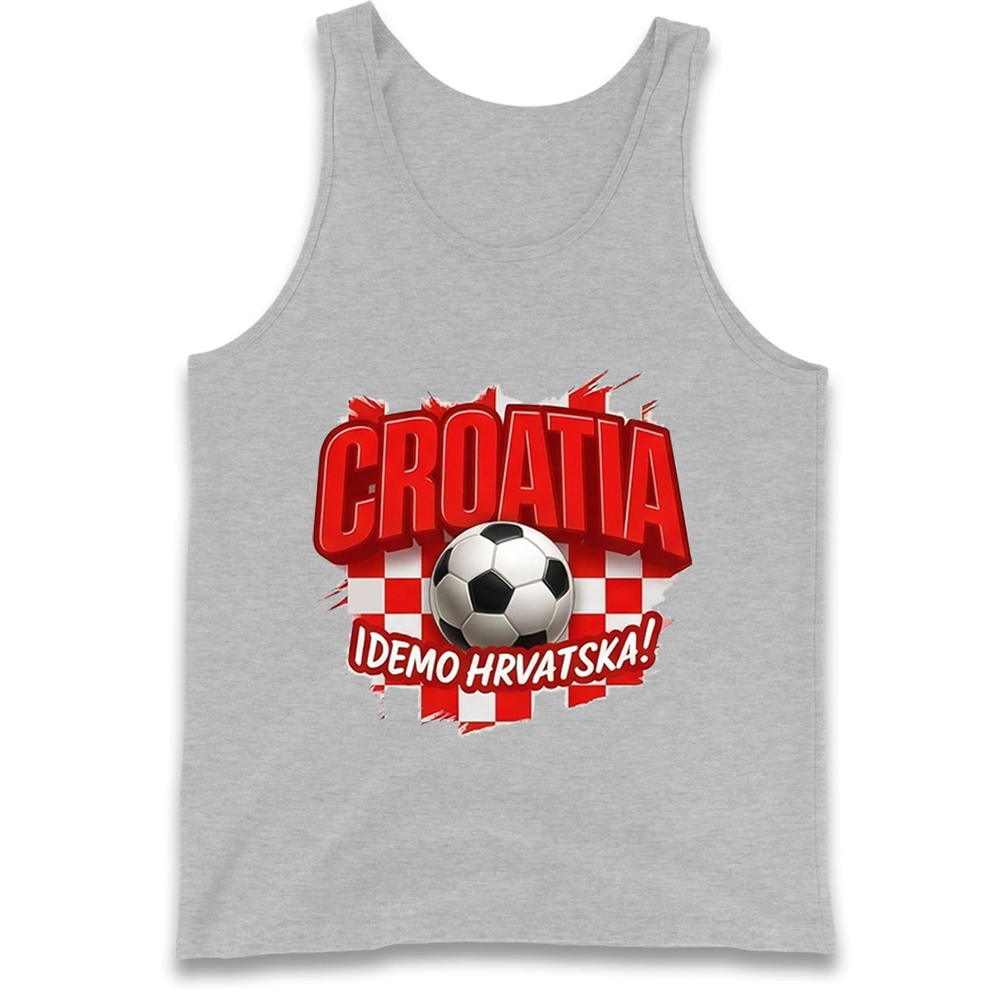 Croatia Retro World Cup Tank Top