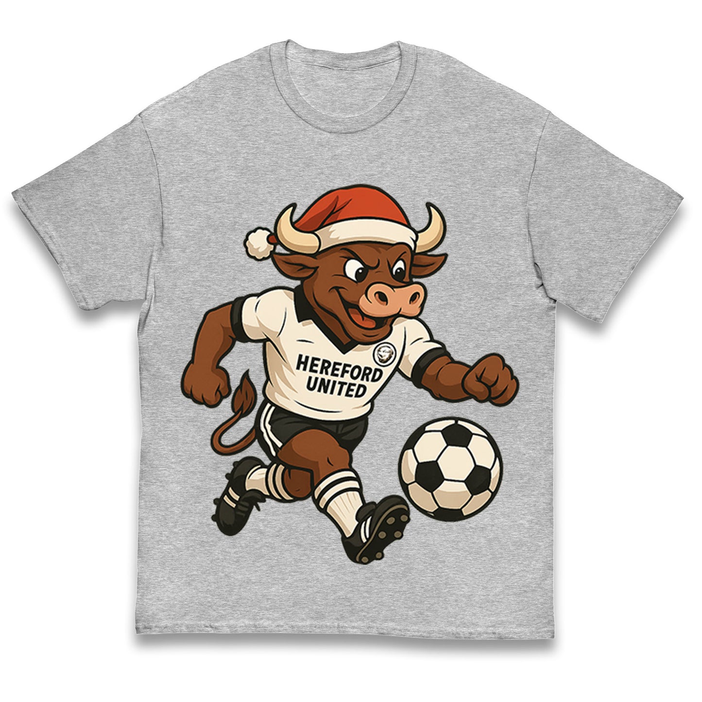 Retro Hereford Christmas Kids T Shirt