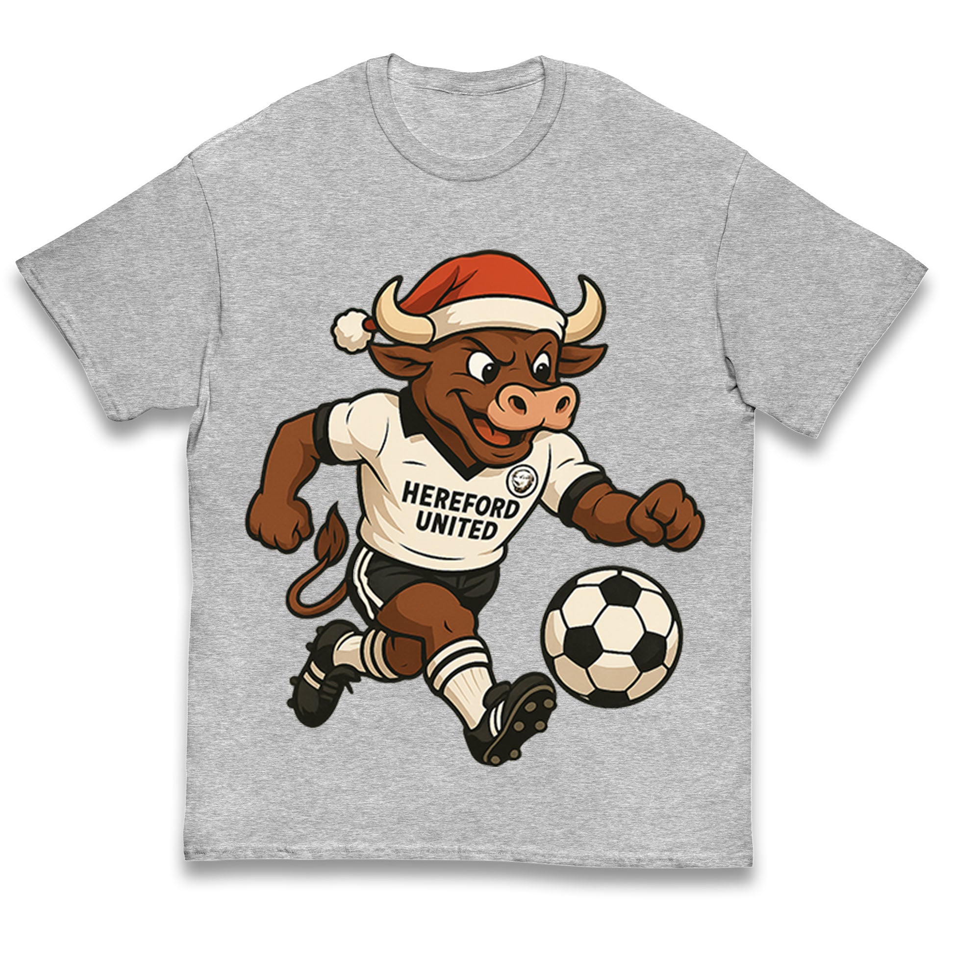 Retro Hereford Christmas Kids T Shirt