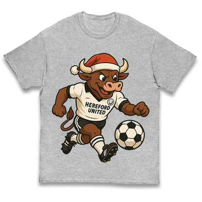 Retro Hereford Christmas Kids T Shirt