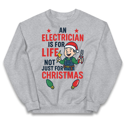 Electrician Christmas Kids Jumper