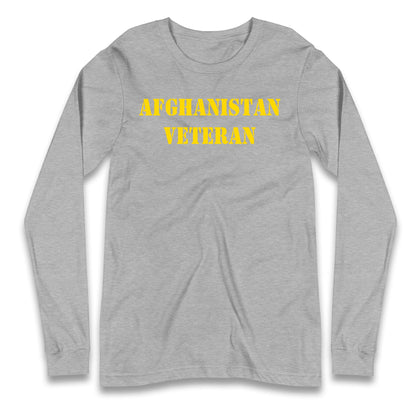 Afghanistan Veteran Longsleeve T Shirt