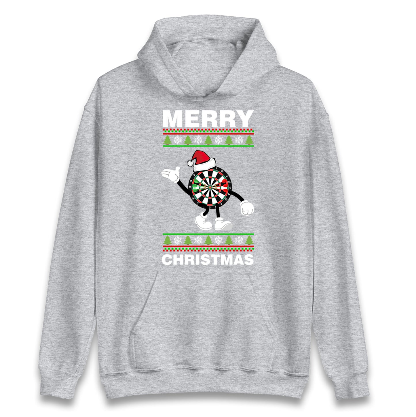 dartboard christmas santa costume hoodie