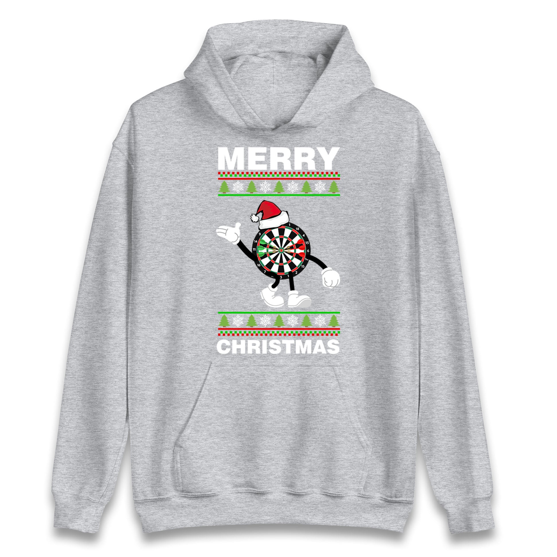 dartboard christmas santa costume hoodie