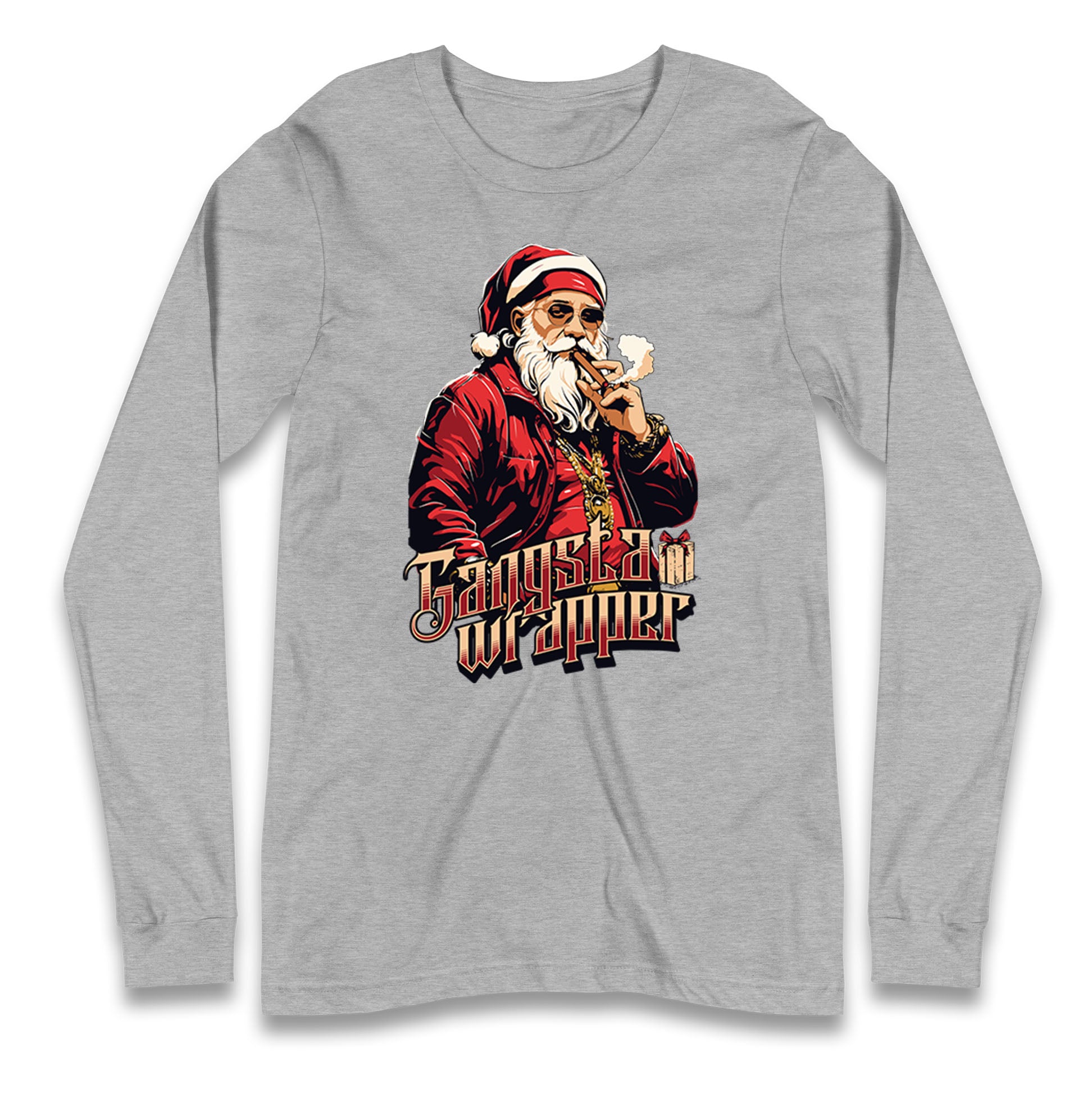Santa Claus Gangster Longsleeve T Shirt