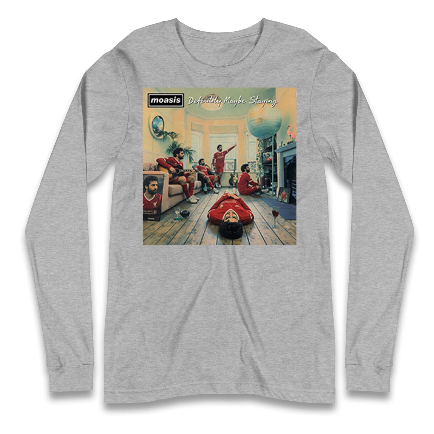 Moasis Definitely Maybe Staying Liverpool Long Sleeve Shirt