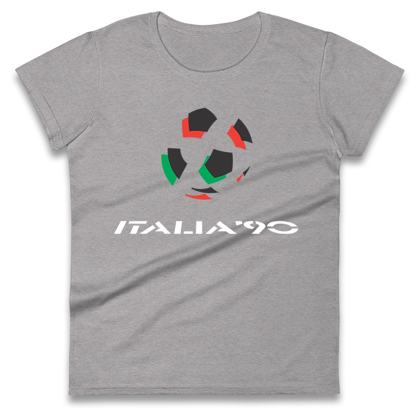 Italia 90 Logo Ladies T Shirt