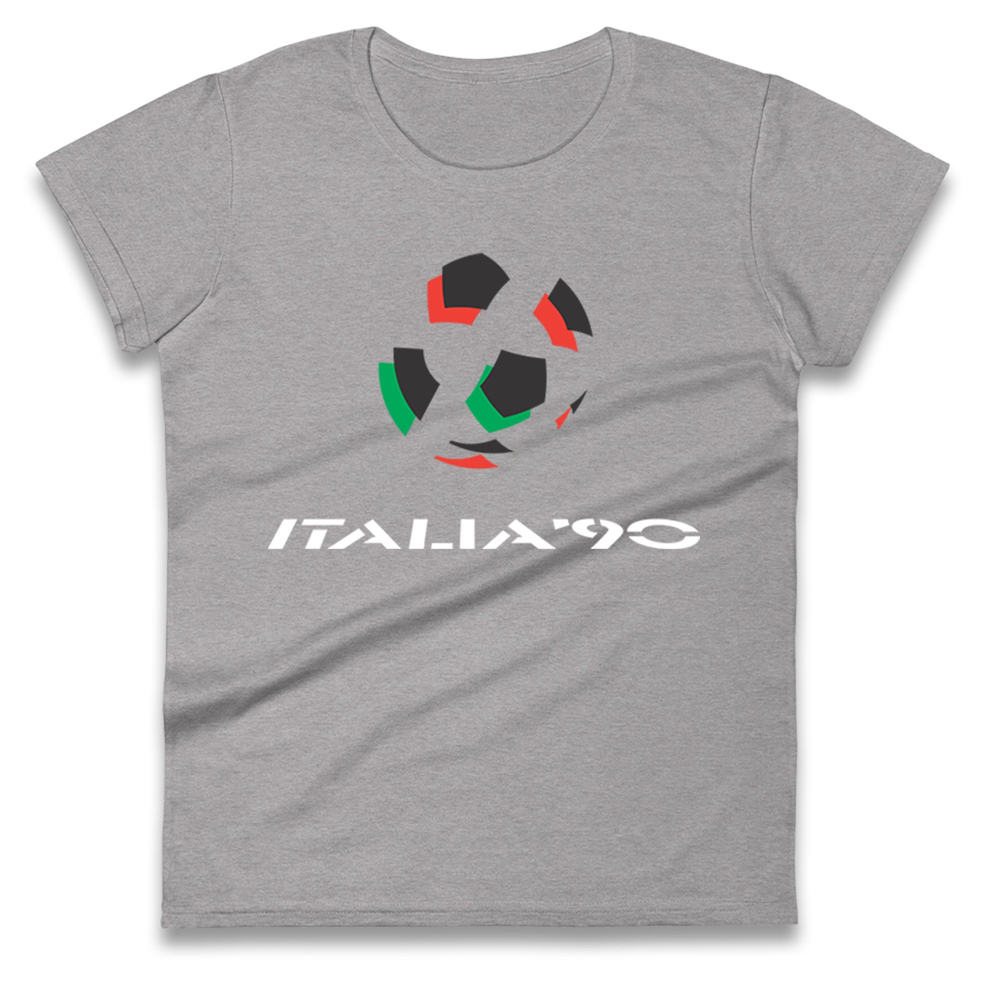 Italia 90 Logo Ladies T Shirt