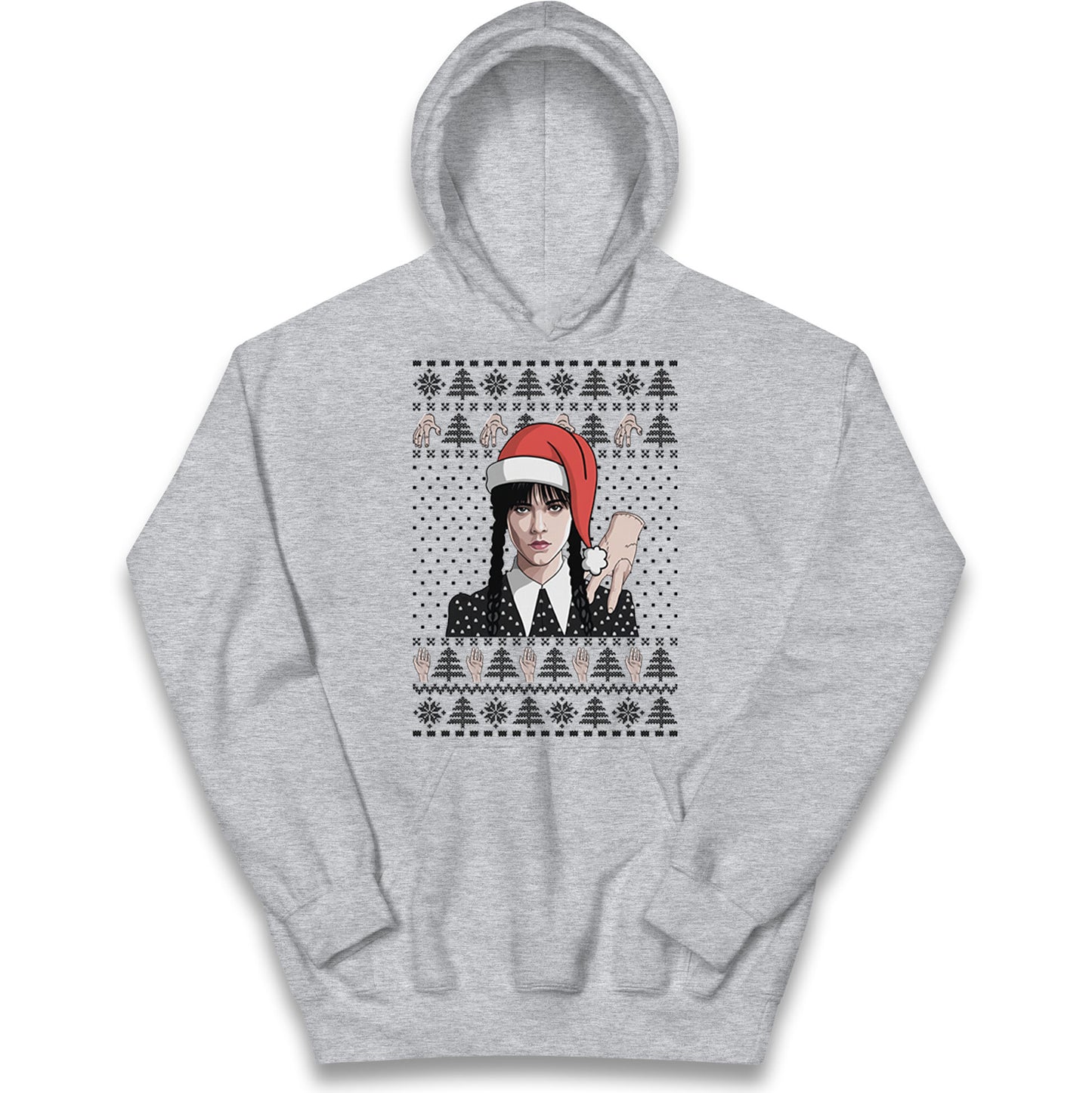 Wedensday Christmas Kids Hoodie