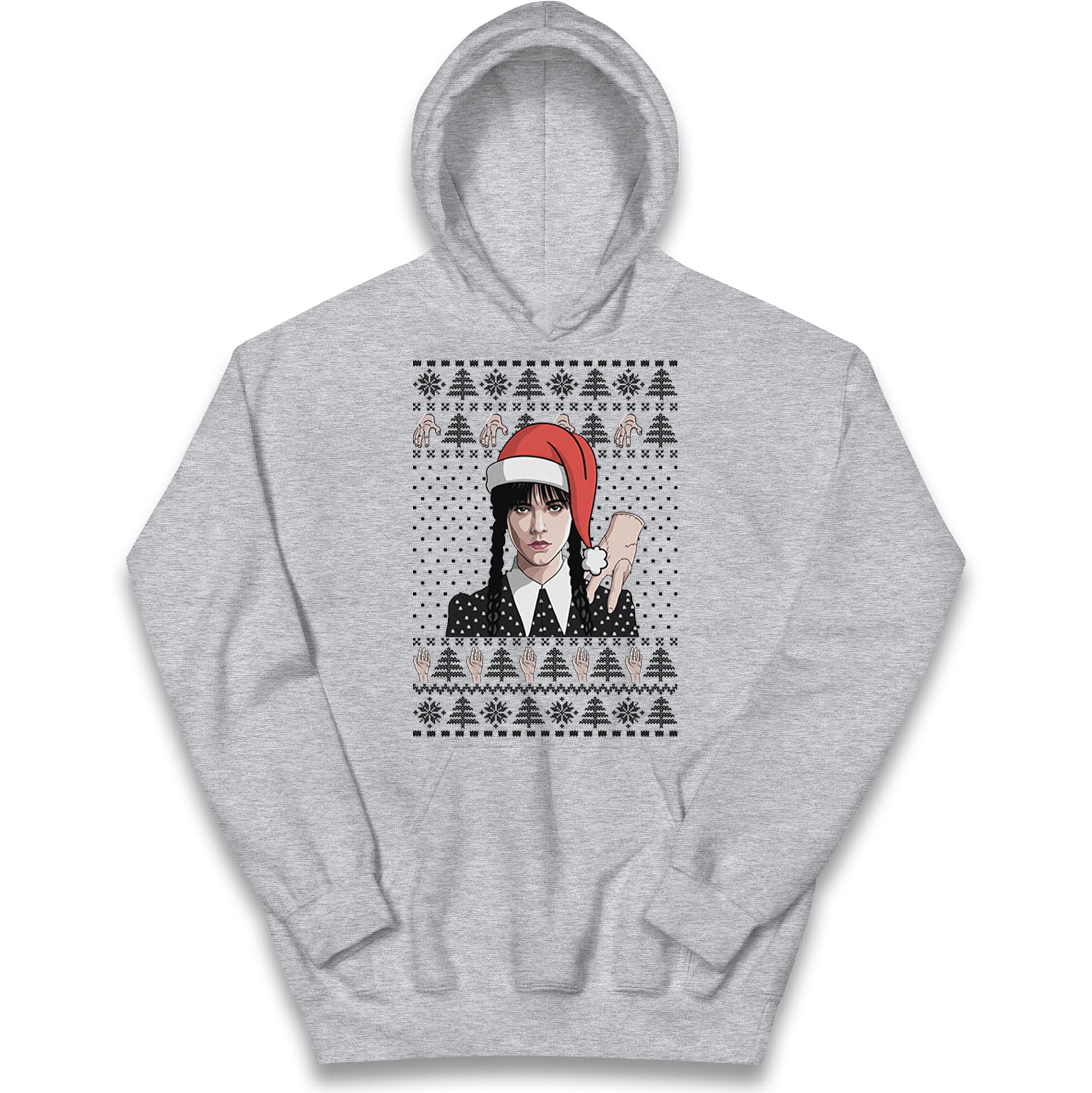 Wedensday Christmas Kids Hoodie