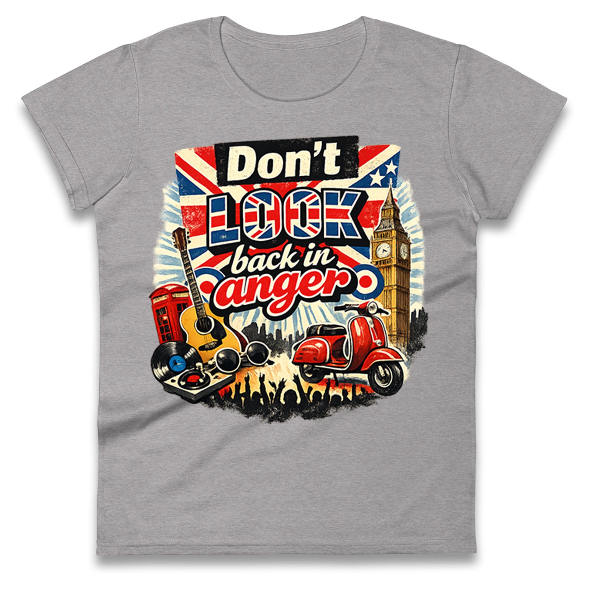 Don't Look Back In Anger Ladies T Shirt