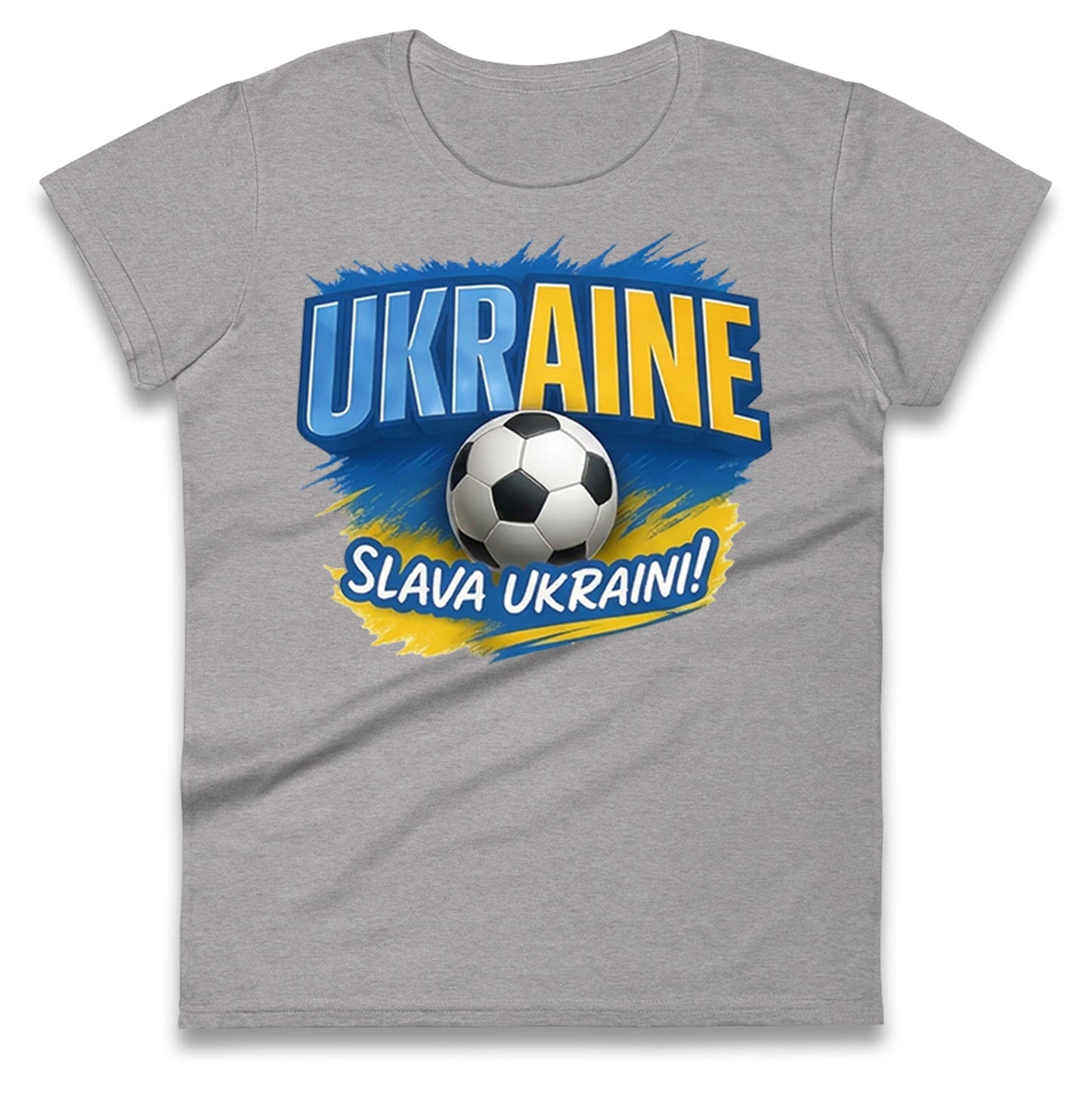 Ukraine Retro World Cup Ladies T Shirt