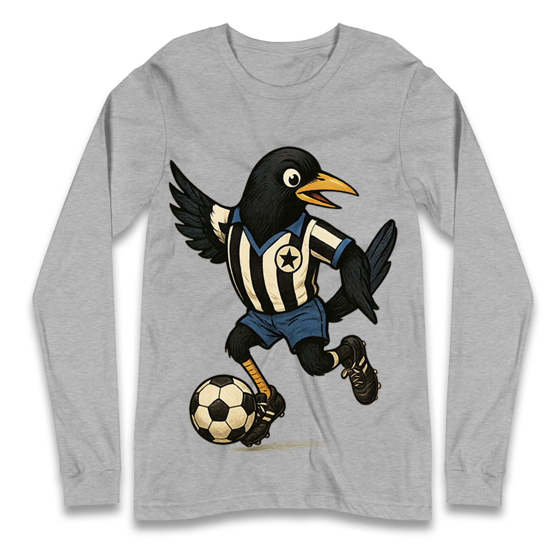 Retro Newcastle United Football Longsleeve T Shirt