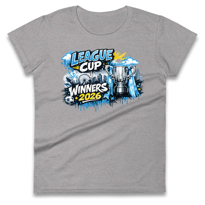 Man City League Cup Winners 2026 Ladies T Shirt
