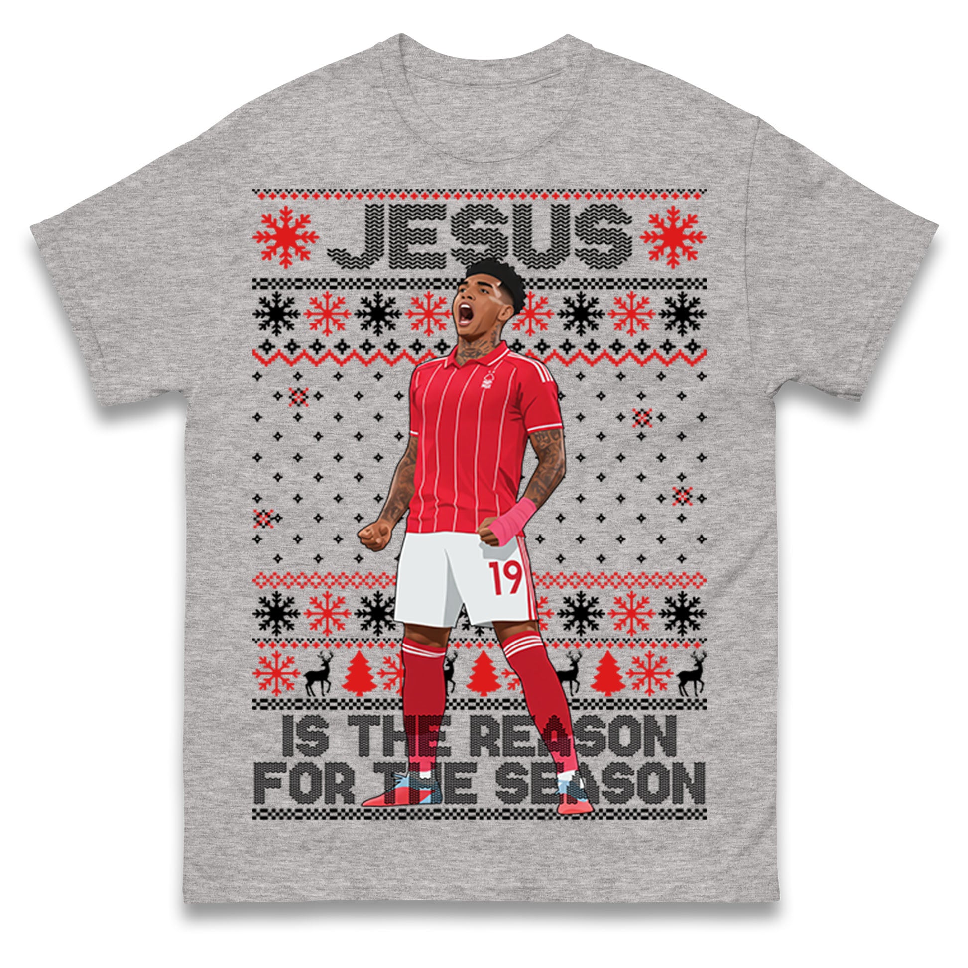 Nottm Forest FC Christmas T Shirt