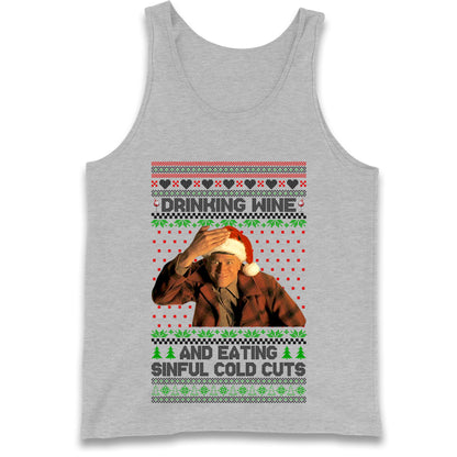 Ed Gein Wine Christmas Tank Top