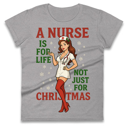 Nurse Christmas Ladies T Shirt