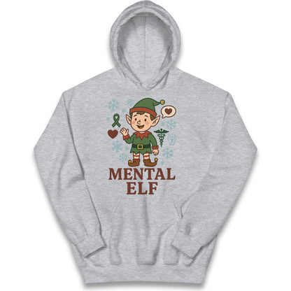Mental Health Christmas Kids Hoodie