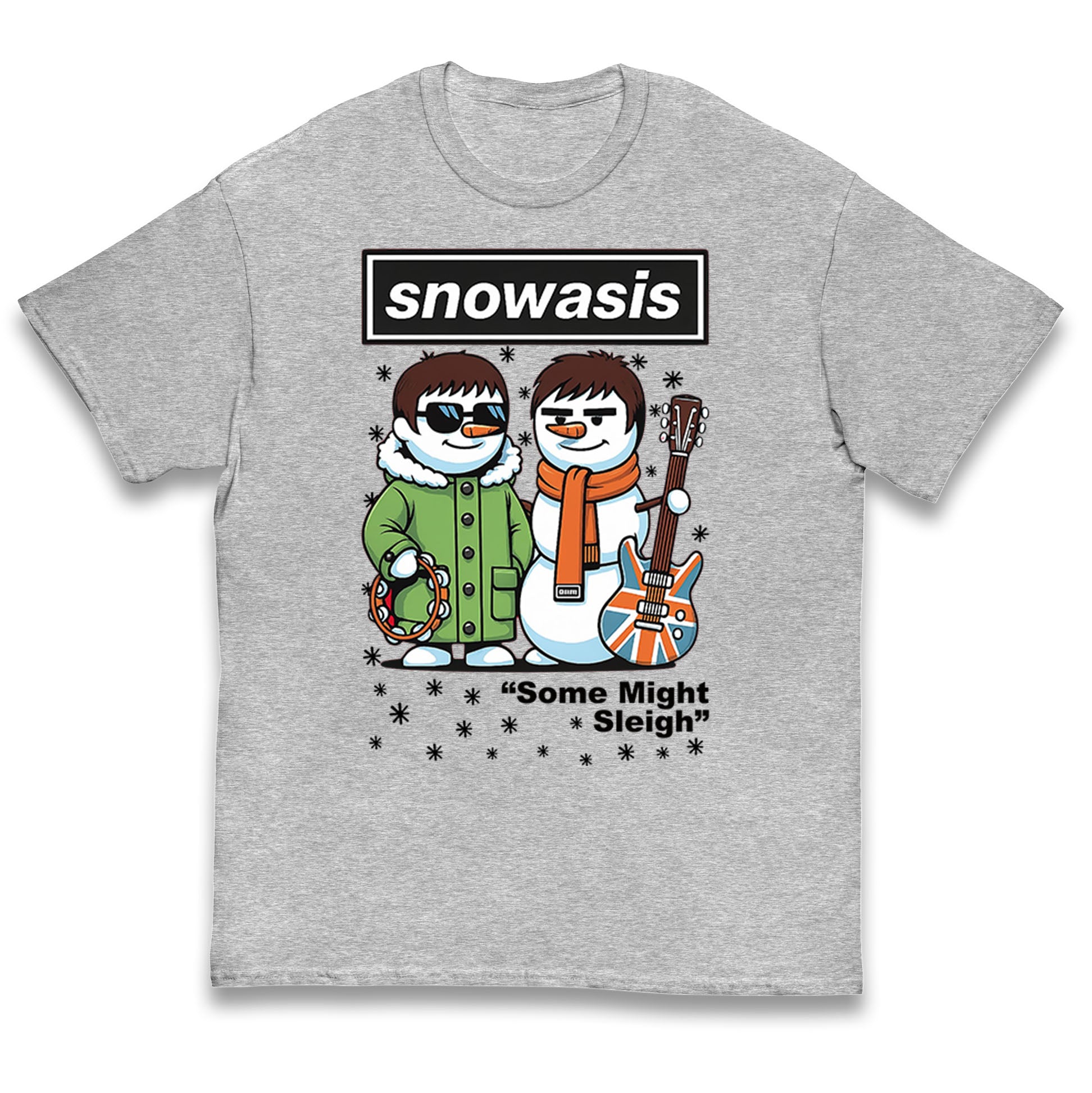 Snowasis Might Sleigh Xmas Music Band  Kids T Shirt