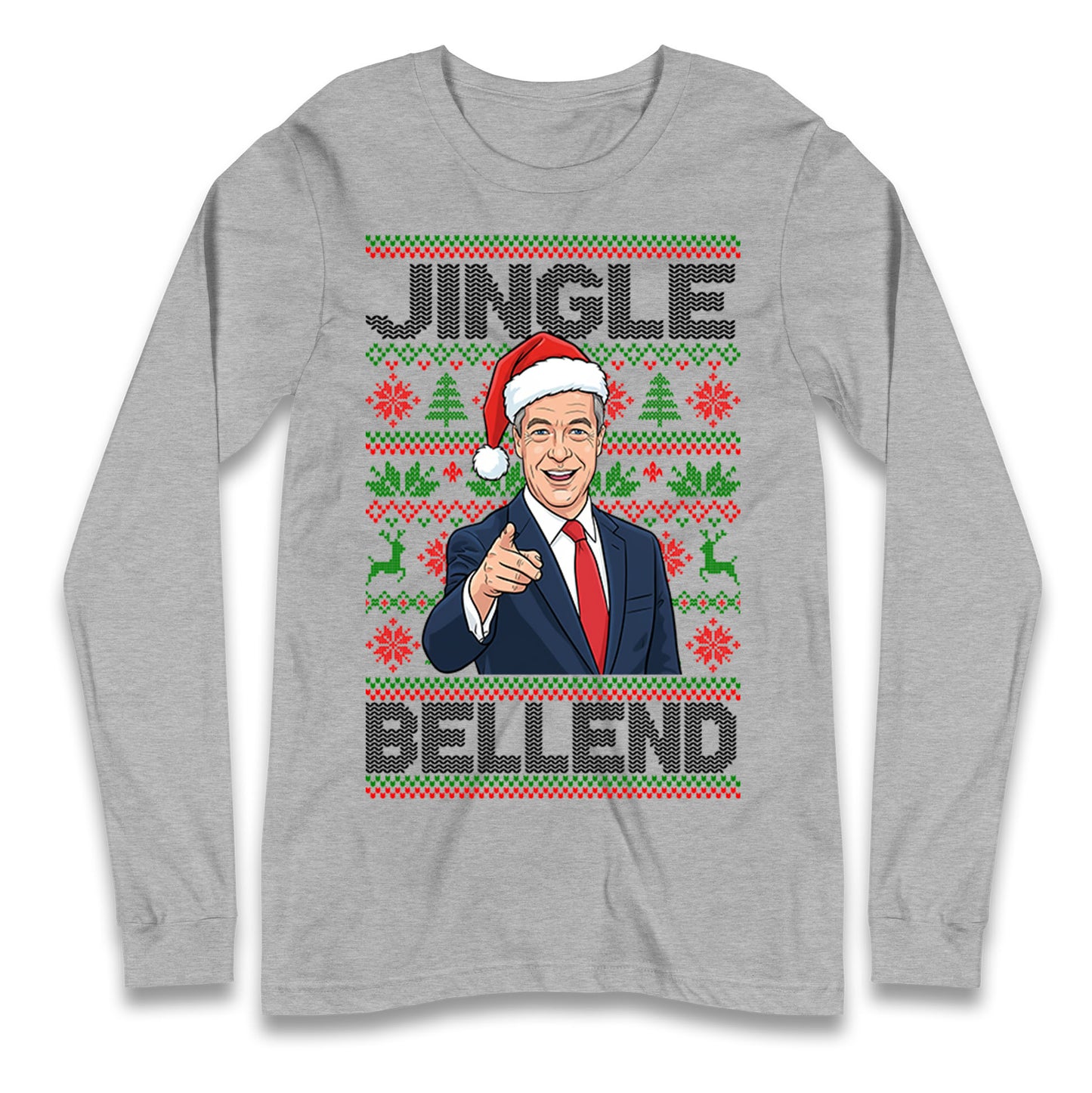 Nigel Farage Christmas Longsleeve T Shirt