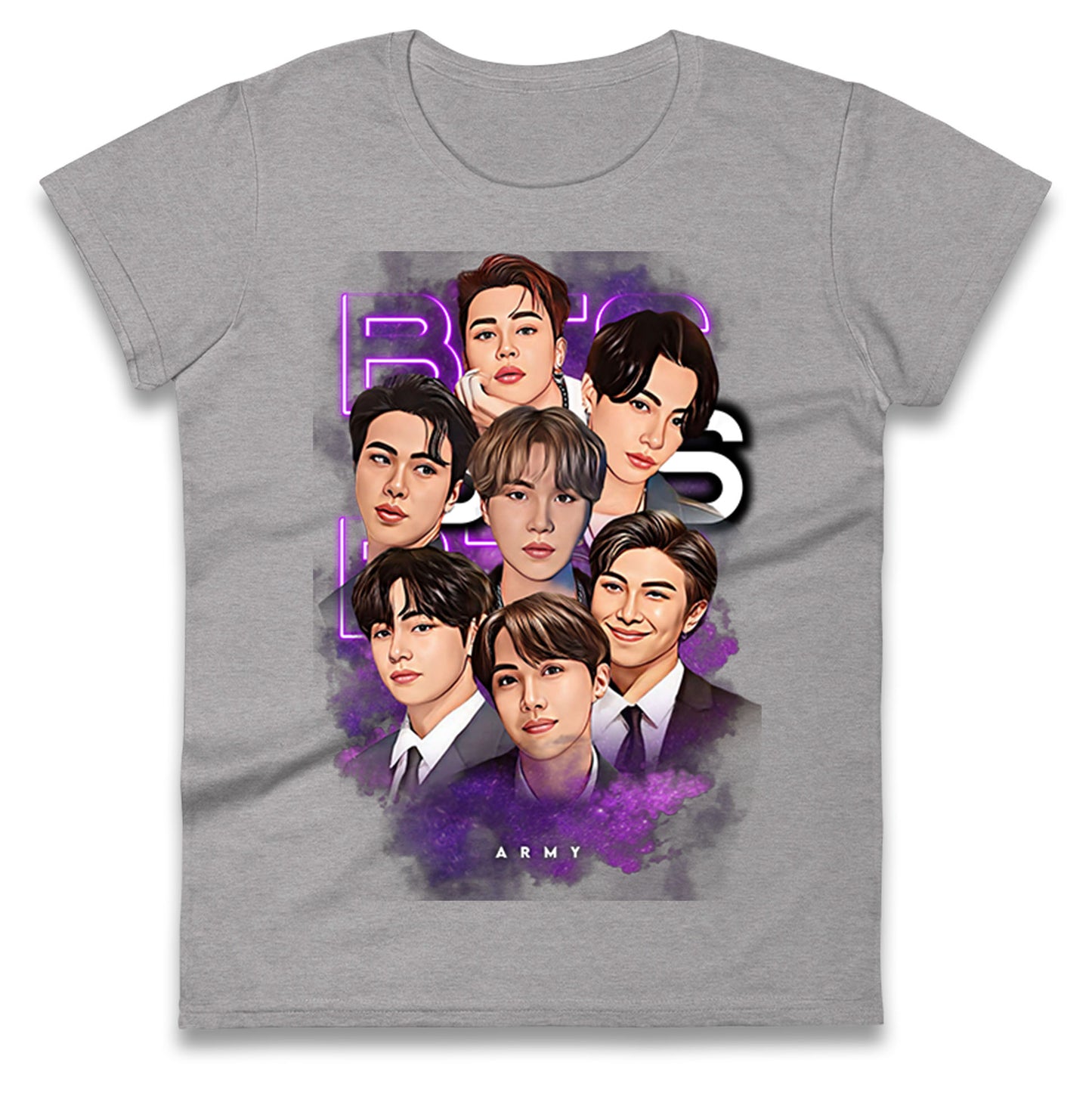 BTS K POP Ladies T Shirt