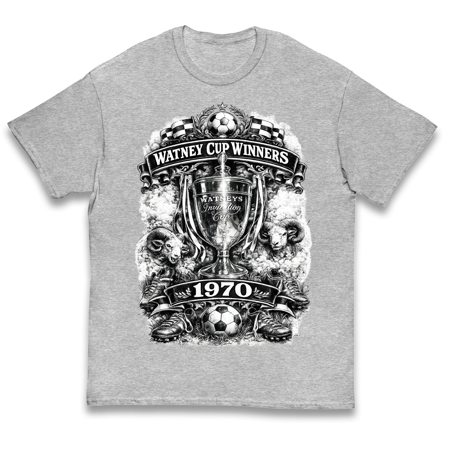 Retro Derby Watney Cup Winners 1970 Kids T Shirt