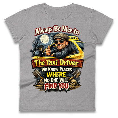 Taxi Driver Ladies T Shirt