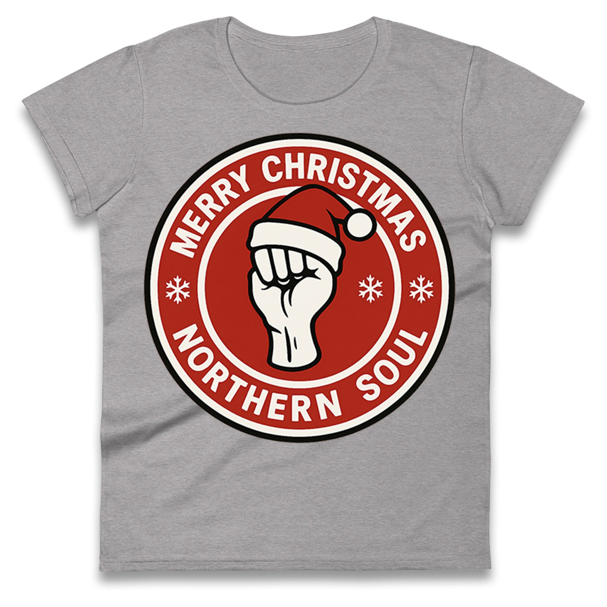 Merry Christmas Northern Soul Ladies T Shirt