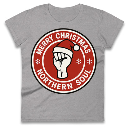 Merry Christmas Northern Soul Ladies T Shirt