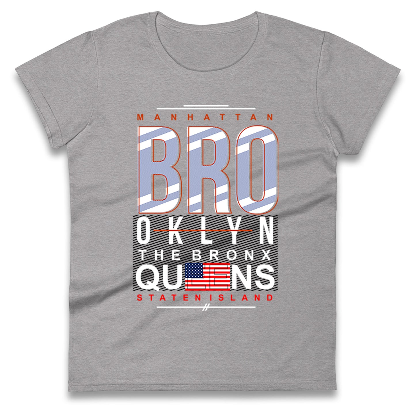 Brooklyn New York State Ladies T Shirt