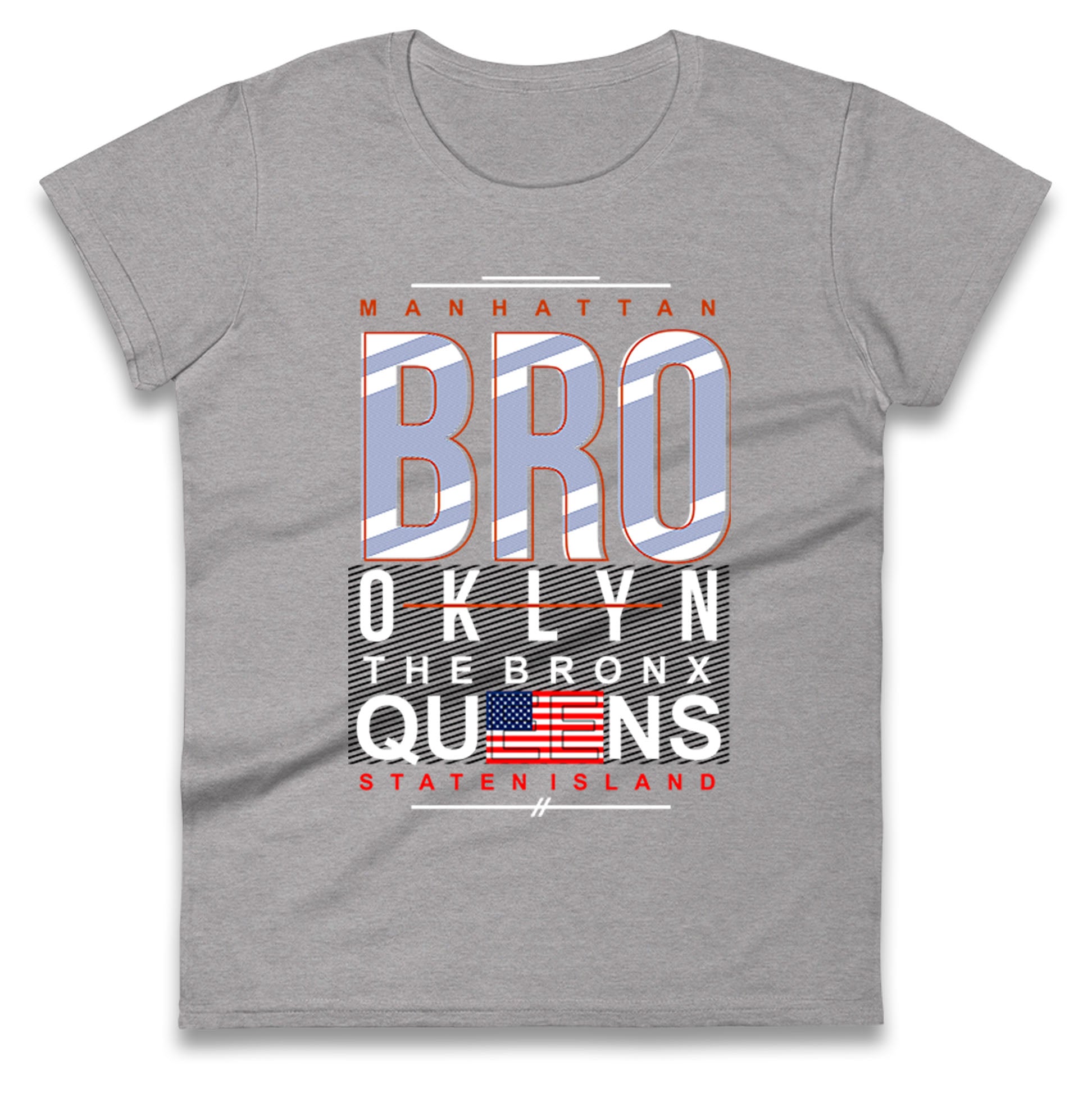 Brooklyn New York State Ladies T Shirt