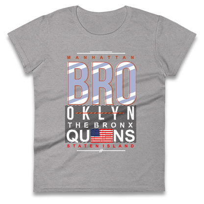 Brooklyn New York State Ladies T Shirt