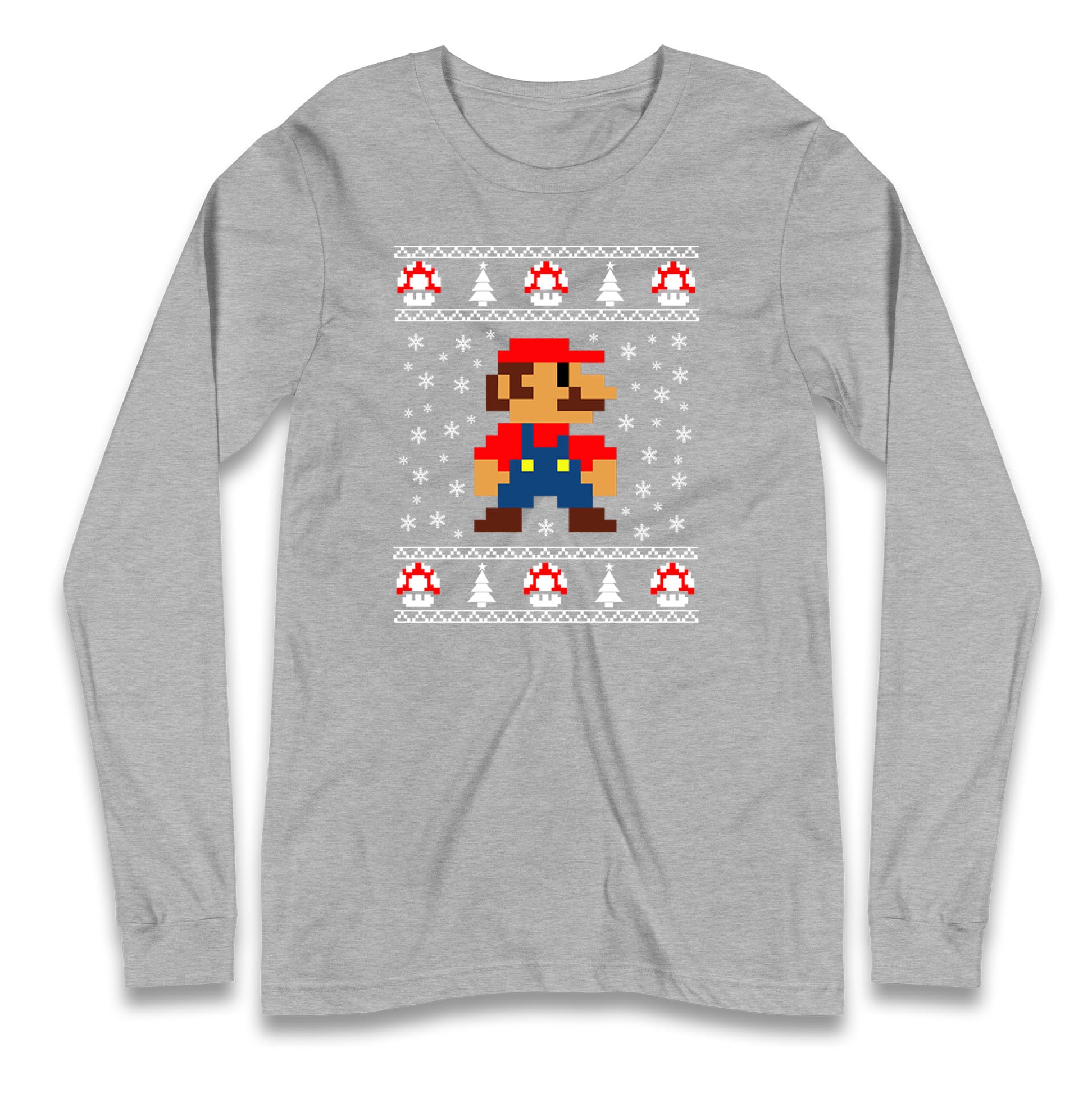 super mario christmas long sleeve t shirt