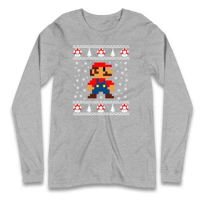 super mario christmas long sleeve t shirt